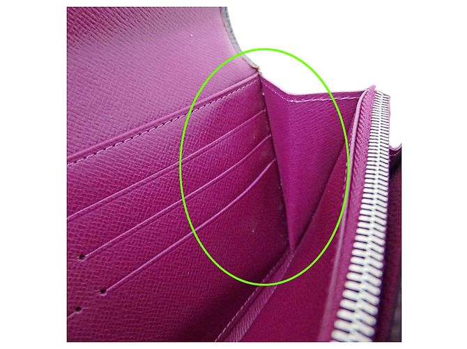 Louis Vuitton Epi Leder langer Geldbeutel in Cassis Dunkelviolett - Ansicht 7