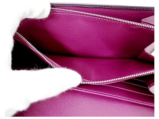 Louis Vuitton Epi Leder langer Geldbeutel in Cassis Dunkelviolett - Ansicht 8
