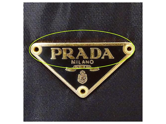 Borsa in nylon marrone scuro Prada - vista 9