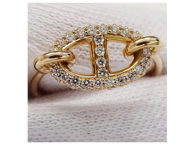 Hermès Pink Gold Band Ring Golden - Ansicht 10