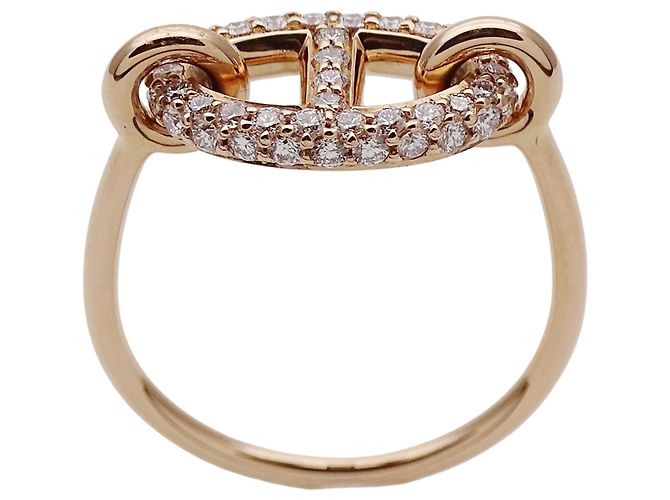 Hermès Pink Gold Band Ring Golden - Ansicht 3