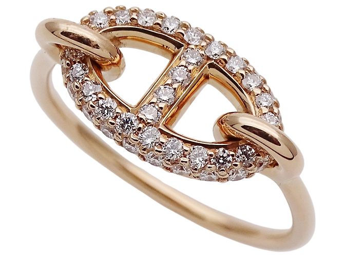 Hermès Pink Gold Band Ring Golden - Ansicht 4