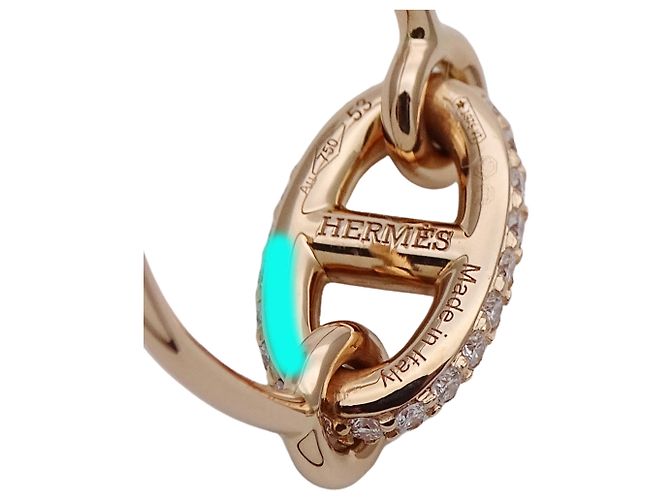 Hermès Pink Gold Band Ring Golden - Ansicht 6
