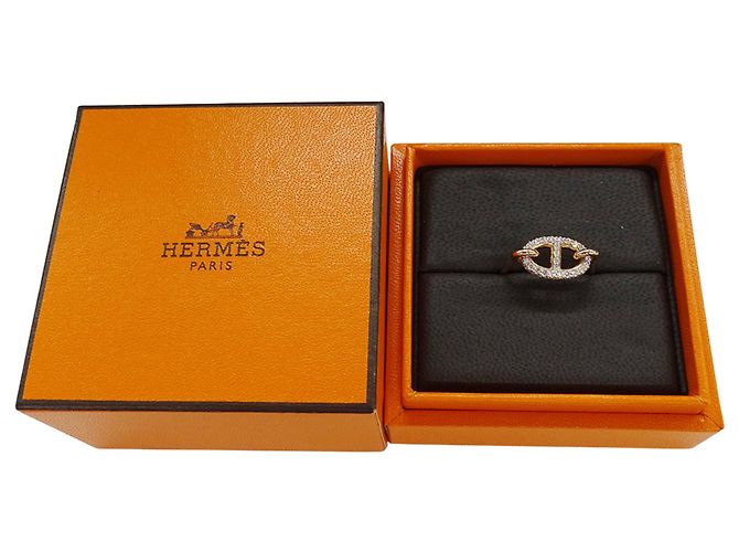 Hermès Pink Gold Band Ring Golden - Ansicht 8