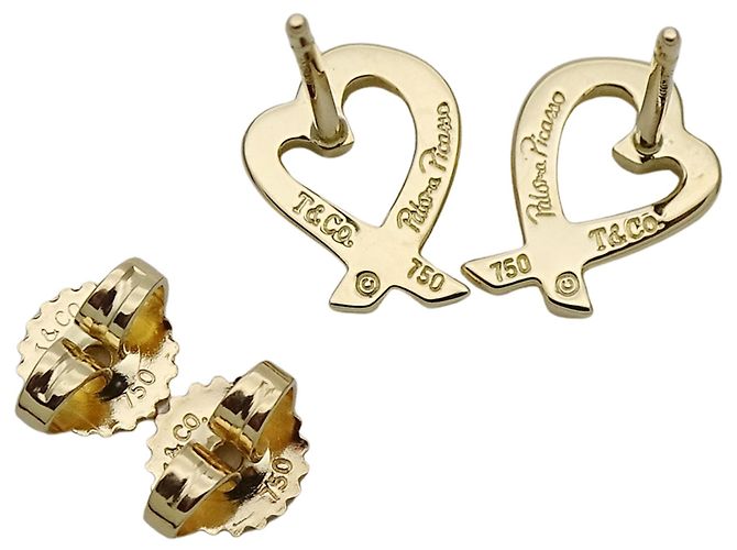 Orecchini a lobo Paloma Picasso Loving Heart di Tiffany & Co. D'oro - vista 5