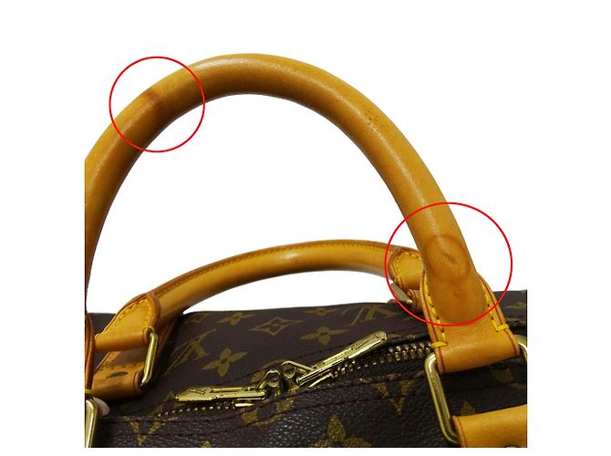 Keepall Borsa Boston in Canvas Monogram Louis Vuitton Marrone - vista 10