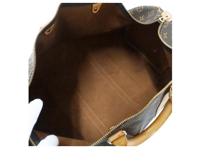Keepall Borsa Boston in Canvas Monogram Louis Vuitton Marrone - vista 5