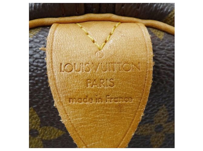 Keepall Borsa Boston in Canvas Monogram Louis Vuitton Marrone - vista 6