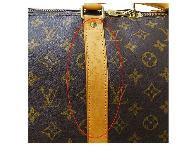 Keepall Borsa Boston in Canvas Monogram Louis Vuitton Marrone - vista 9