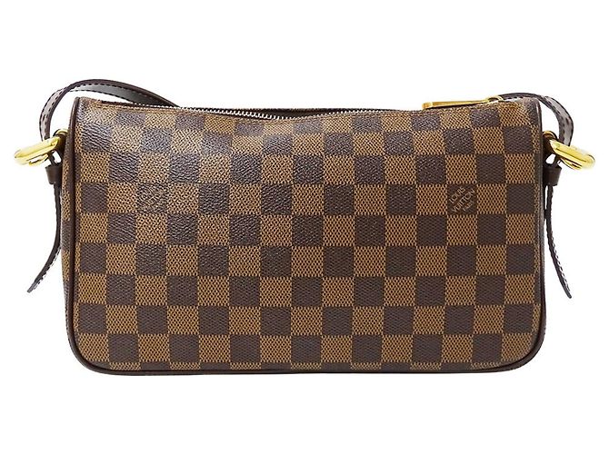 Borsa a tracolla Louis Vuitton in tela Damier Marrone - vista 2