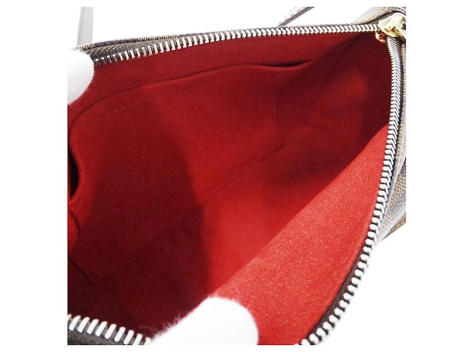 Borsa a tracolla Louis Vuitton in tela Damier Marrone - vista 5