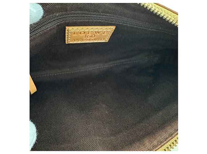 Borsa a mano in pelle marrone Loewe - vista 11