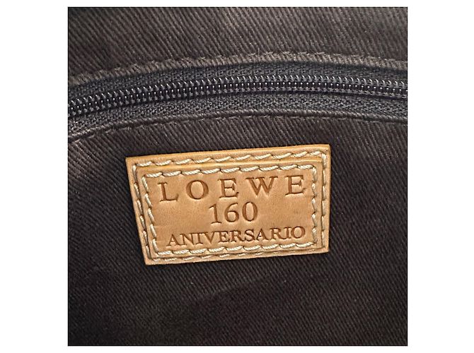 Borsa a mano in pelle marrone Loewe - vista 12