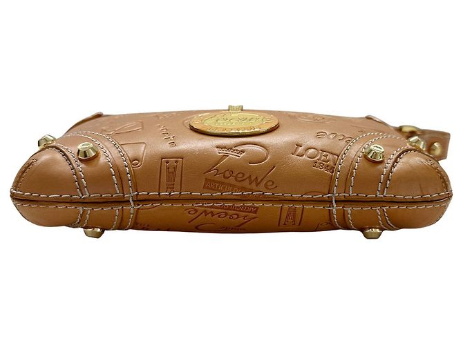 Borsa a mano in pelle marrone Loewe - vista 3