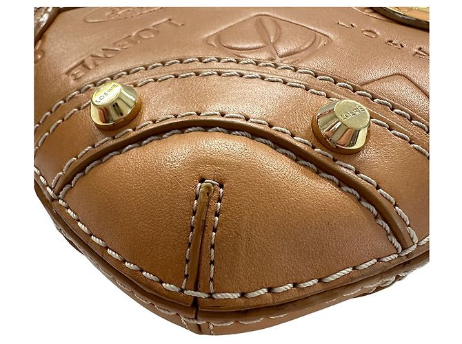 Borsa a mano in pelle marrone Loewe - vista 4