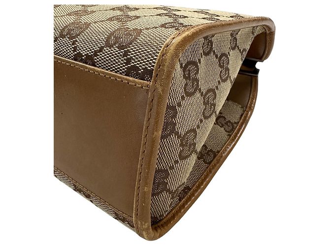 Borsa a tracolla Jackie in tela da donna Gucci Marrone - vista 5