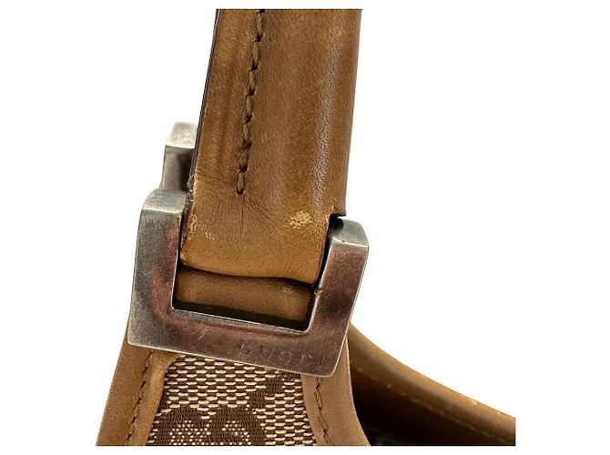 Borsa a tracolla Jackie in tela da donna Gucci Marrone - vista 7