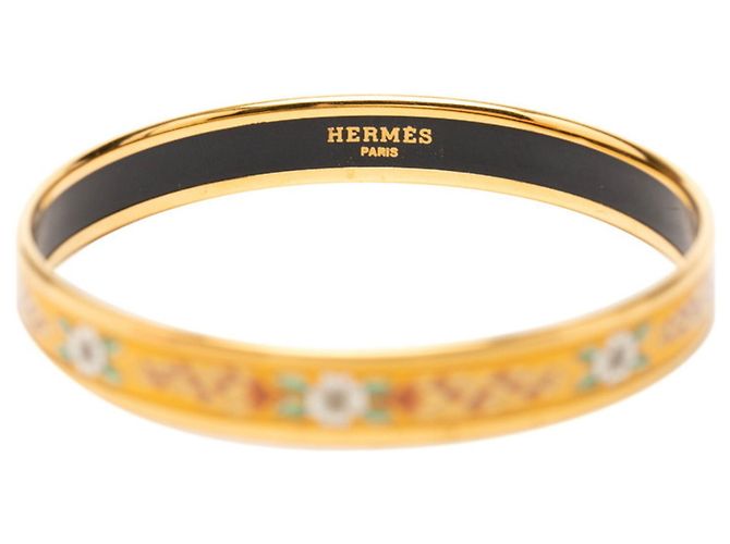 Hermès Bracciale Hermes Enamel PM Cloisonné Flower D'oro - vista 4