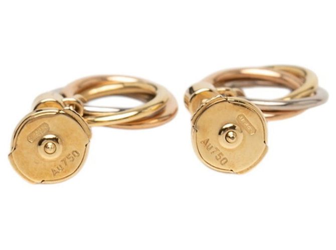Orecchini Trinity in oro 18K e diamante Cartier Argento D'oro - vista 3