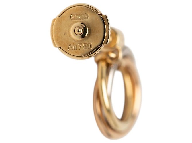 Orecchini Trinity in oro 18K e diamante Cartier Argento D'oro - vista 5
