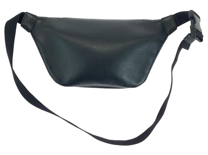 Borsa a tracolla in pelle nera con stampa logo Everyday Balenciaga Nero - vista 2