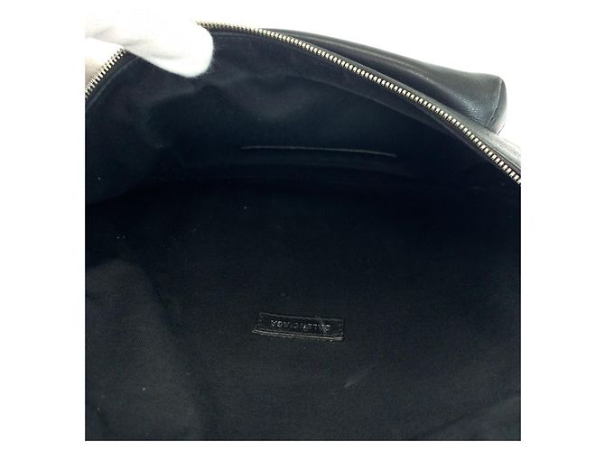 Borsa a tracolla in pelle nera con stampa logo Everyday Balenciaga Nero - vista 8