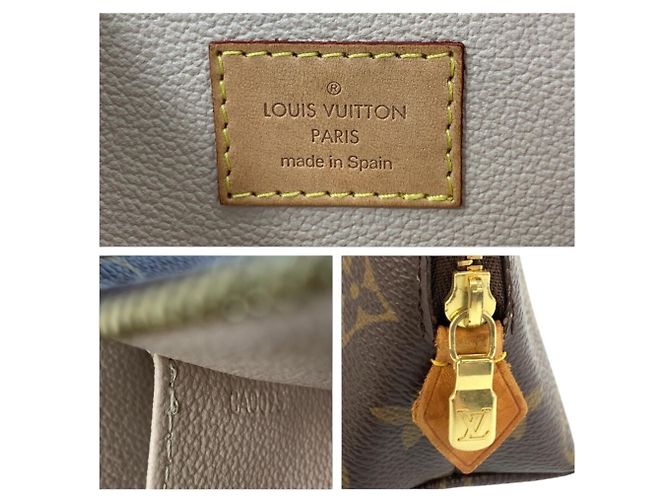 Louis Vuitton Monogram Pochette Cosmetic PM Marrone Monogramma - vista 3