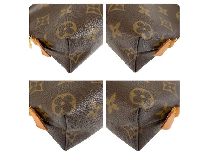Louis Vuitton Monogram Pochette Cosmetic PM Marrone Monogramma - vista 4