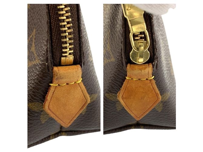 Louis Vuitton Monogram Pochette Cosmetic PM Marrone Monogramma - vista 5