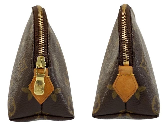 Louis Vuitton Monogram Pochette Cosmetic PM Marrone Monogramma - vista 6
