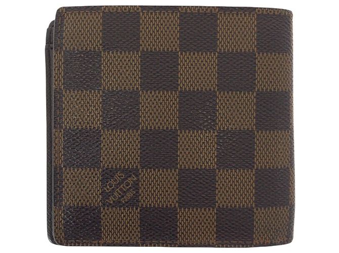 Portafoglio Louis Vuitton Damier Marco Marrone Marrone scuro Damier ebene - vista 2