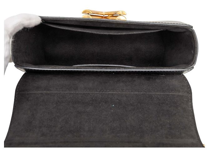 Sac à bandoulière à chaîne Twist MM Louis Vuitton Noir Écru - vue 6