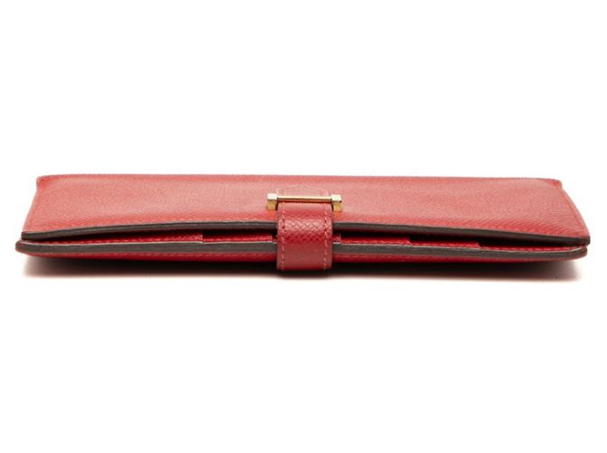 Hermès Bearn Soufflé Long Wallet Rot - Ansicht 3