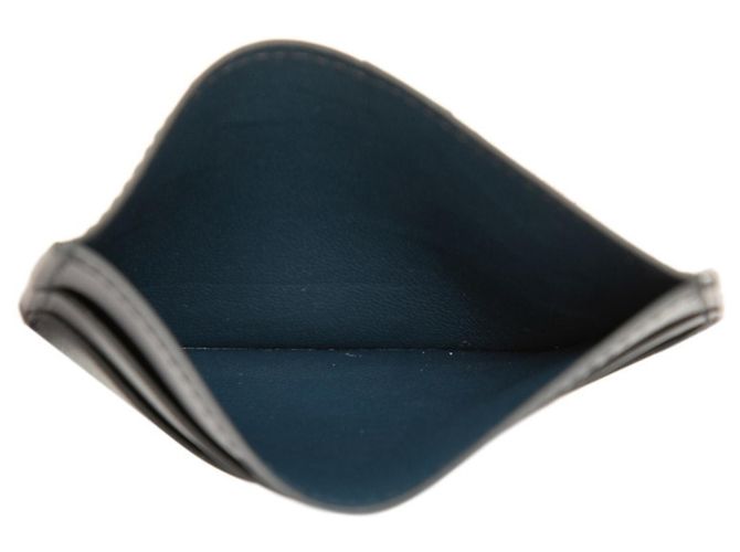Hermès Tarjetero Hermes Cheval Pict Negro Azul marino - vista 5