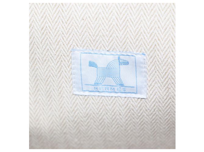 Hermès Tote Bag Animaux Natte Hermes Blu - vista 8