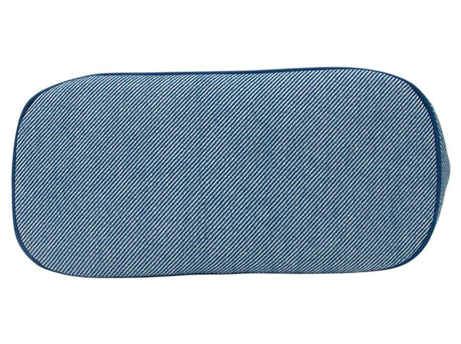 Hermès Tote Bag Animaux Natte Hermes Blu - vista 9