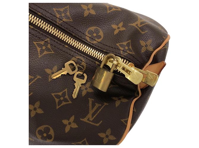 Borsa Boston Louis Vuitton Monogram Keepall 45cm Marrone Monogramma - vista 3