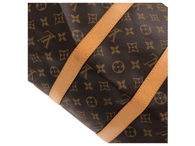 Borsa Boston Louis Vuitton Monogram Keepall 45cm Marrone Monogramma - vista 7