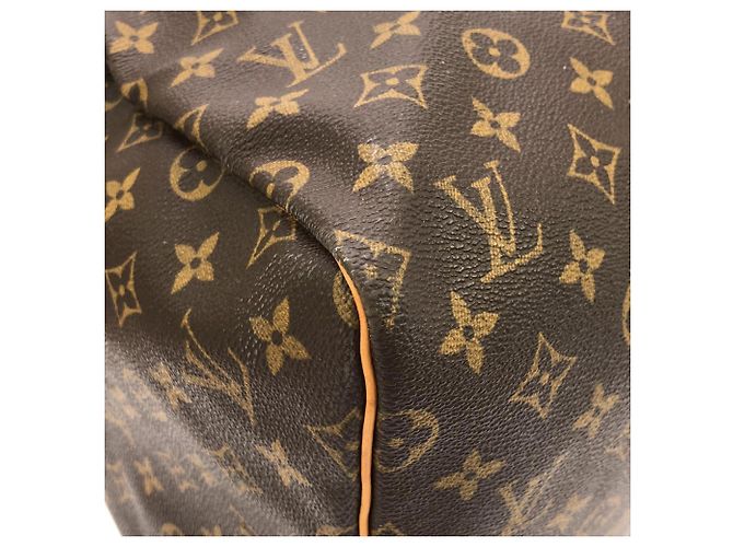 Borsa Boston Louis Vuitton Monogram Keepall 55cm Marrone Monogramma - vista 2