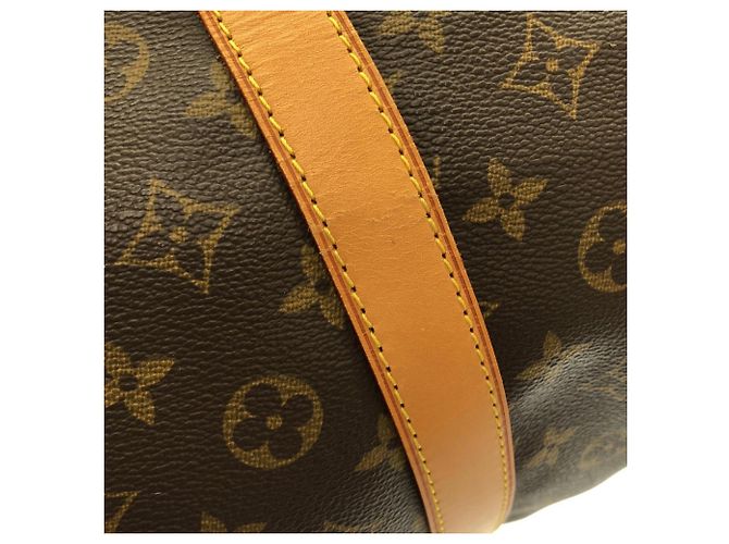 Bolso Boston Louis Vuitton Monogram Keepall 60cm Castaño Monograma - vista 3