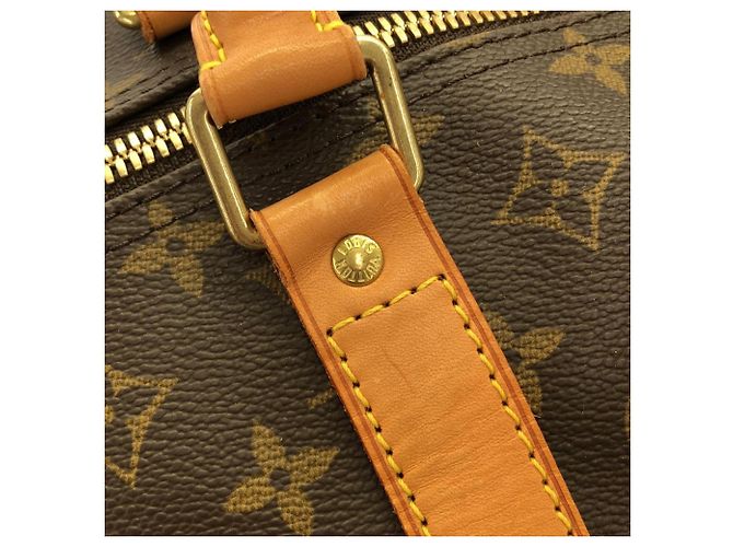 Bolso Boston Louis Vuitton Monogram Keepall 60cm Castaño Monograma - vista 4
