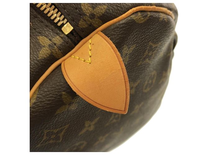 Bolso Boston Louis Vuitton Monogram Keepall 60cm Castaño Monograma - vista 5