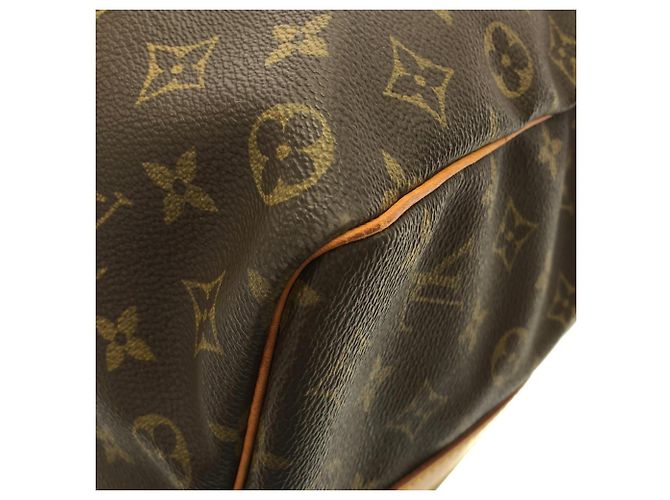 Borsa Boston Louis Vuitton Monogram Keepall Bandoulière 50cm Marrone Monogramma - vista 2