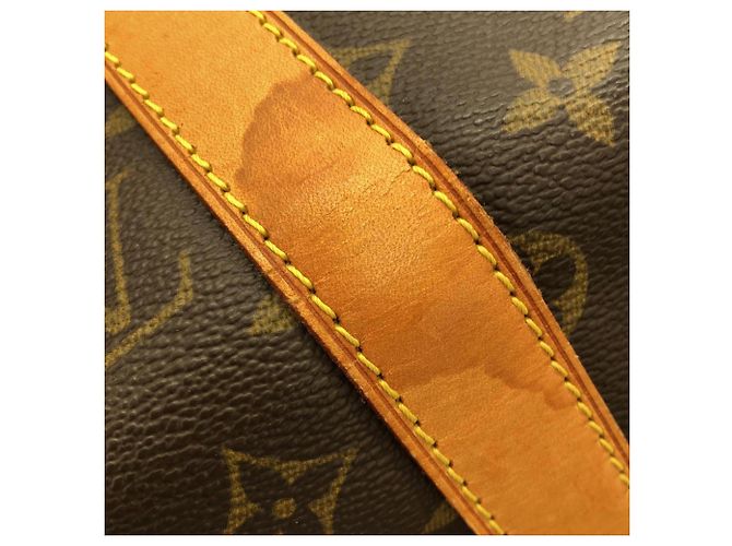 Borsa Boston Louis Vuitton Monogram Keepall Bandoulière 50cm Marrone Monogramma - vista 4