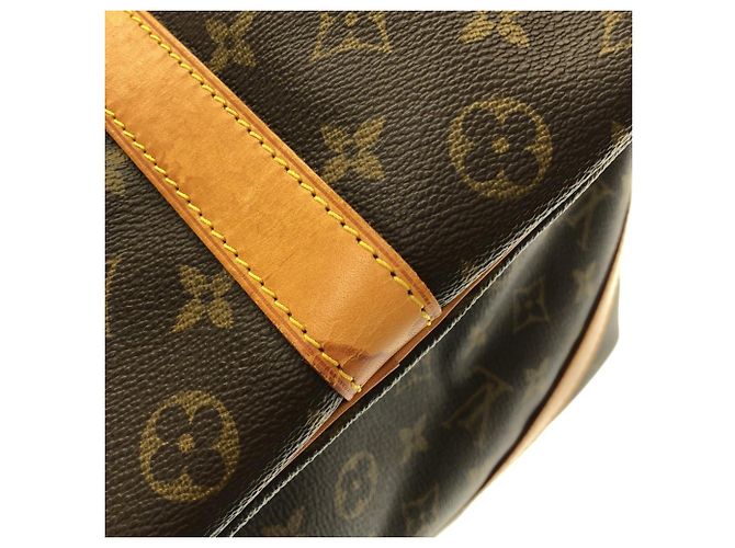Borsa Boston Louis Vuitton Monogram Keepall Bandoulière 50cm Marrone Monogramma - vista 6