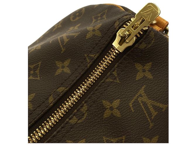 Borsa Boston Louis Vuitton Monogram Keepall Bandoulière 50cm Marrone Monogramma - vista 7
