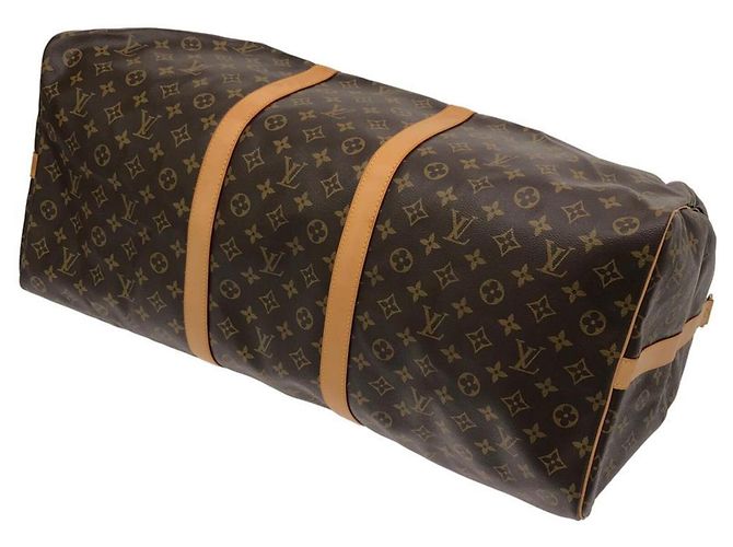 Louis Vuitton Monogram Keepall Bandoulière 60cm Borsa Boston Marrone Monogramma - vista 2