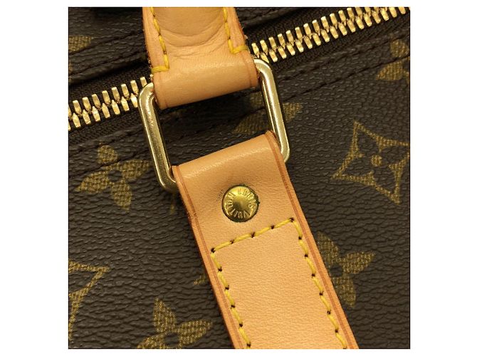 Louis Vuitton Monogram Keepall Bandoulière 60cm Borsa Boston Marrone Monogramma - vista 3