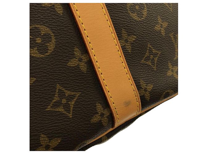 Louis Vuitton Monogram Keepall Bandoulière 60cm Borsa Boston Marrone Monogramma - vista 5