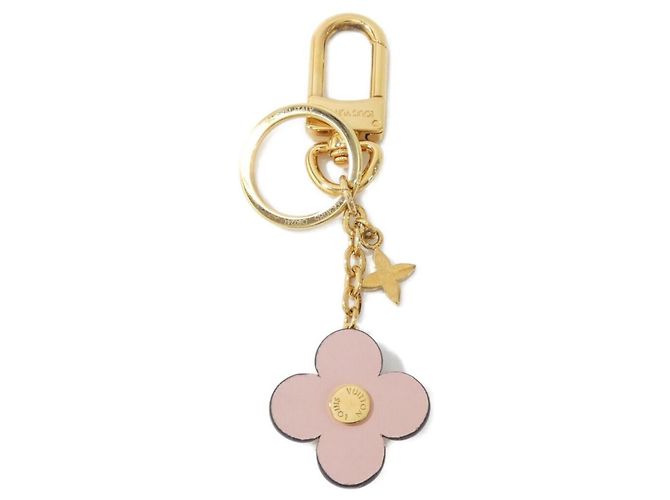 Portachiavi Louis Vuitton Monogram O'Elder Blooming Flower BB Rosa D'oro - vista 2
